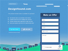 Tablet Screenshot of designhound.com
